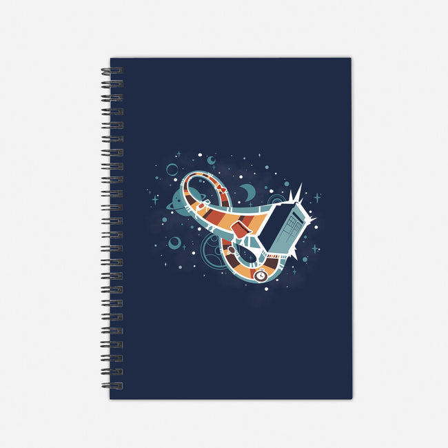 Time Loops-none dot grid notebook-Licunatt