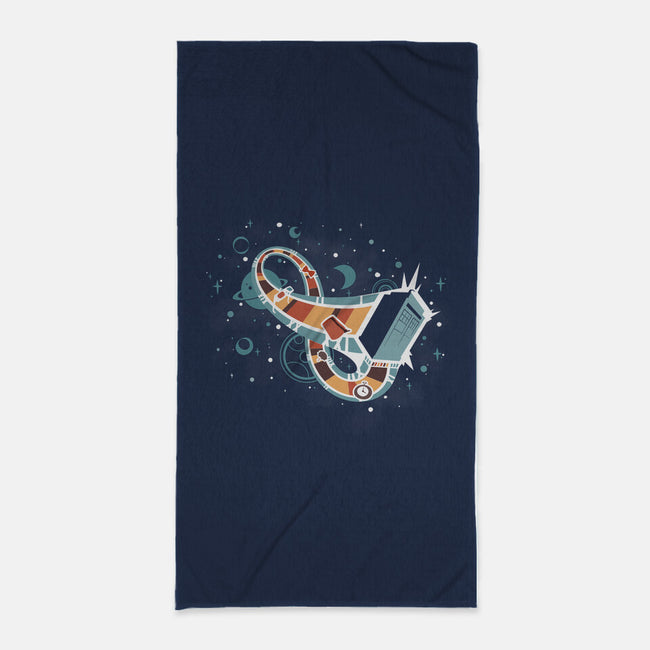 Time Loops-none beach towel-Licunatt