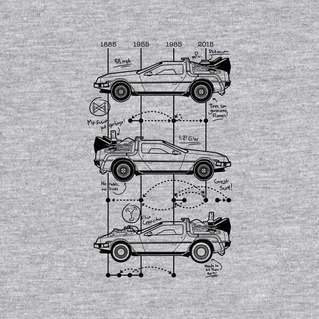 Time Machine Schematics-mens long sleeved tee-elloco