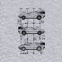 Time Machine Schematics-baby basic onesie-elloco