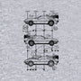 Time Machine Schematics-womens racerback tank-elloco