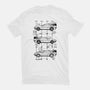 Time Machine Schematics-womens basic tee-elloco