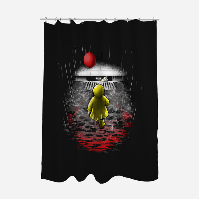 Time to Float-none polyester shower curtain-alemaglia