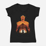 Time to Praise the Sun-womens v-neck tee-dandingeroz