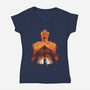 Time to Praise the Sun-womens v-neck tee-dandingeroz