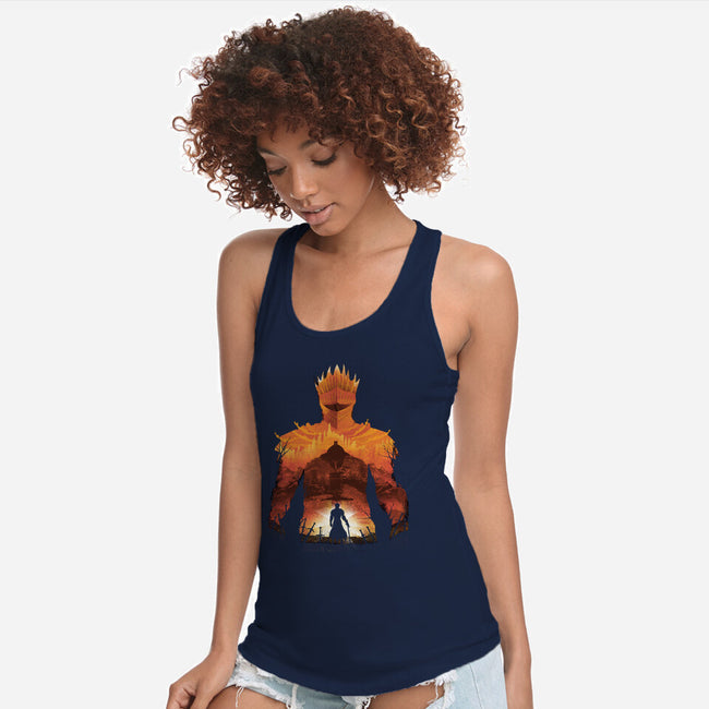 Time to Praise the Sun-womens racerback tank-dandingeroz