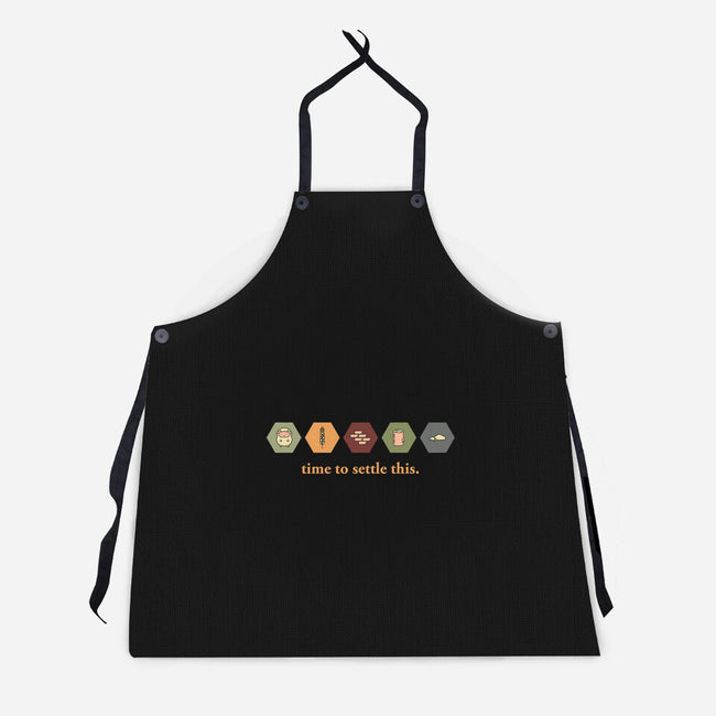 Time To Settle This-unisex kitchen apron-zacrizy