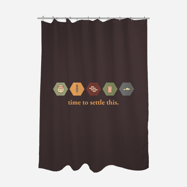 Time To Settle This-none polyester shower curtain-zacrizy