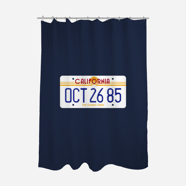 Time Travel-none polyester shower curtain-mekazoo