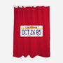 Time Travel-none polyester shower curtain-mekazoo