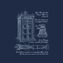 Time Travel Schematic-none polyester shower curtain-ducfrench