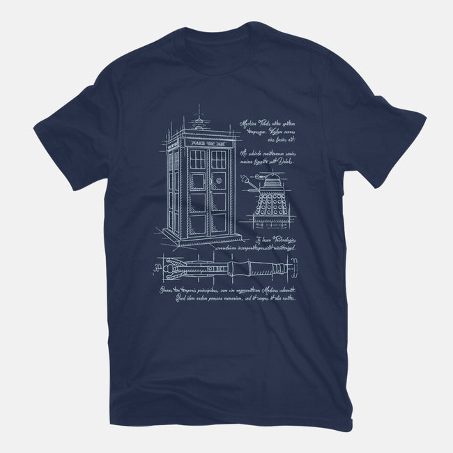 Time Travel Schematic-unisex basic tee-ducfrench