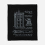 Time Travel Schematic-none fleece blanket-ducfrench