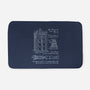 Time Travel Schematic-none memory foam bath mat-ducfrench