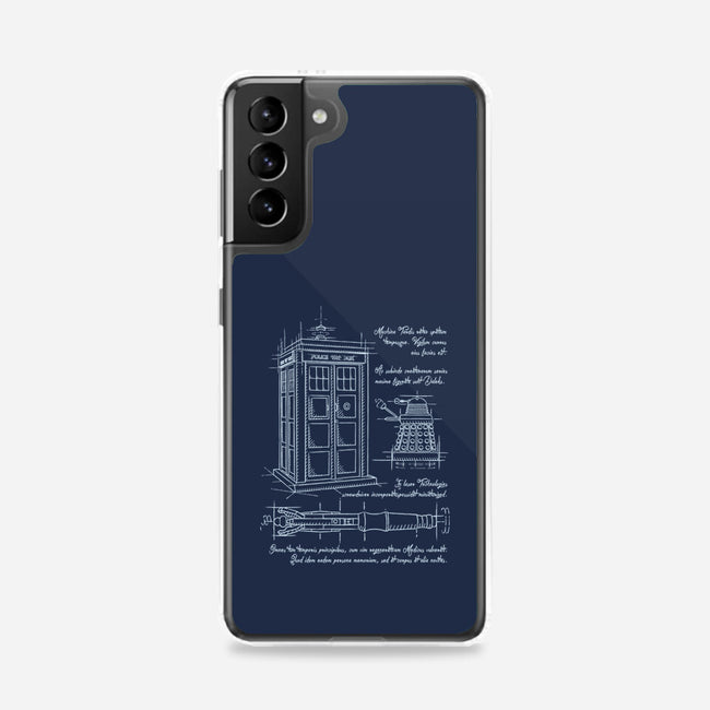 Time Travel Schematic-samsung snap phone case-ducfrench