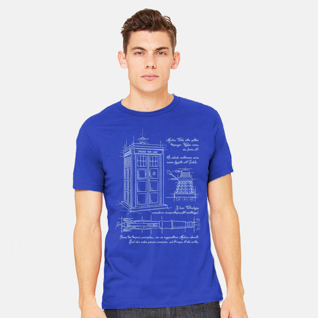 Time Travel Schematic-mens heavyweight tee-ducfrench