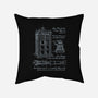 Time Travel Schematic-none removable cover w insert throw pillow-ducfrench