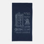 Time Travel Schematic-none beach towel-ducfrench