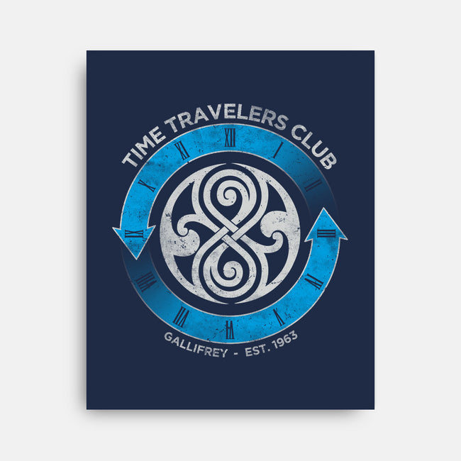Time Travelers Club-Gallifrey-none stretched canvas-alecxpstees