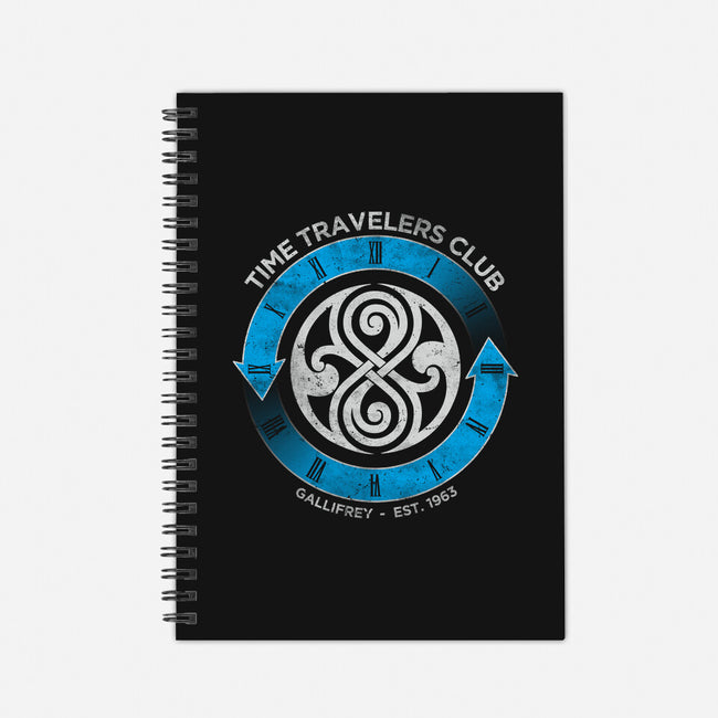 Time Travelers Club-Gallifrey-none dot grid notebook-alecxpstees