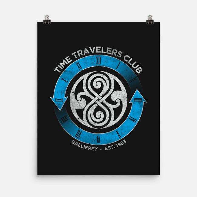 Time Travelers Club-Gallifrey-none matte poster-alecxpstees