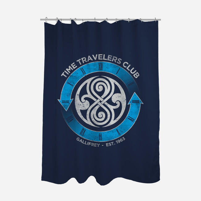 Time Travelers Club-Gallifrey-none polyester shower curtain-alecxpstees