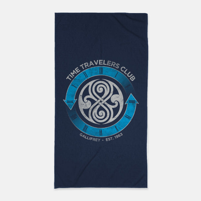Time Travelers Club-Gallifrey-none beach towel-alecxpstees