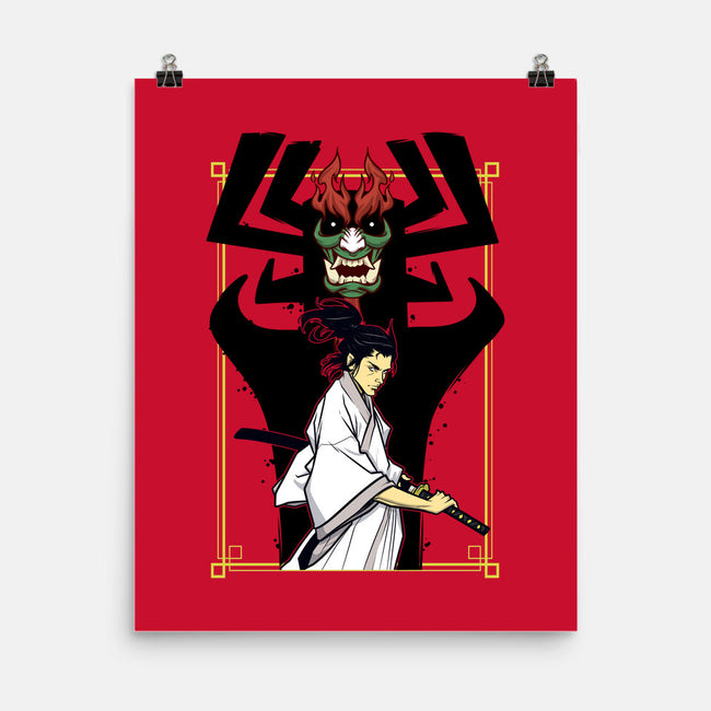 Time Traveling Samurai-none matte poster-lucassilva