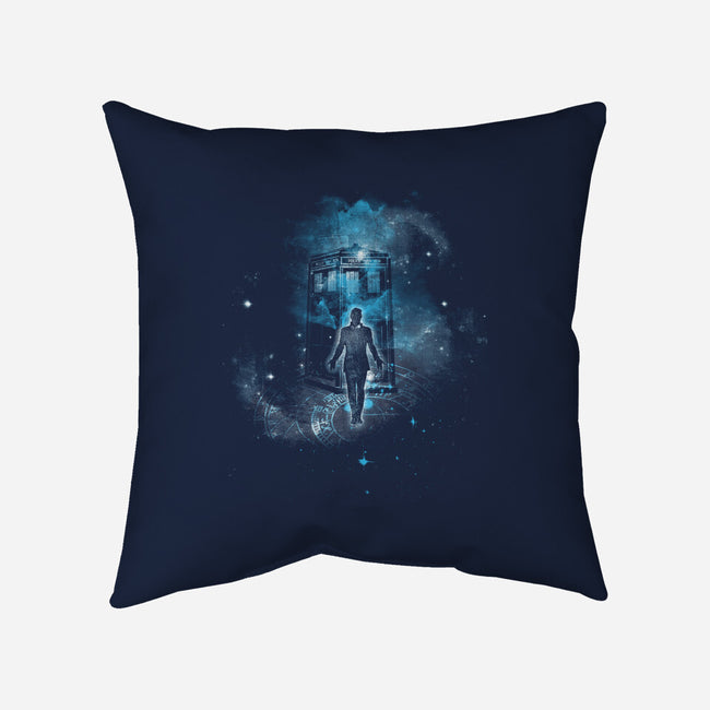 Time Traveller-none removable cover w insert throw pillow-kharmazero