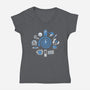 Time Warp-womens v-neck tee-everdream