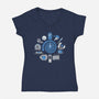 Time Warp-womens v-neck tee-everdream