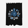 Time Warp-none polyester shower curtain-everdream