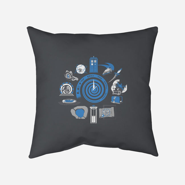 Time Warp-none removable cover w insert throw pillow-everdream