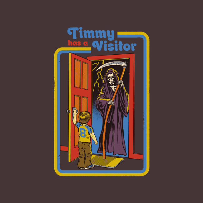 Timmy Has A Visitor-none removable cover w insert throw pillow-Steven Rhodes
