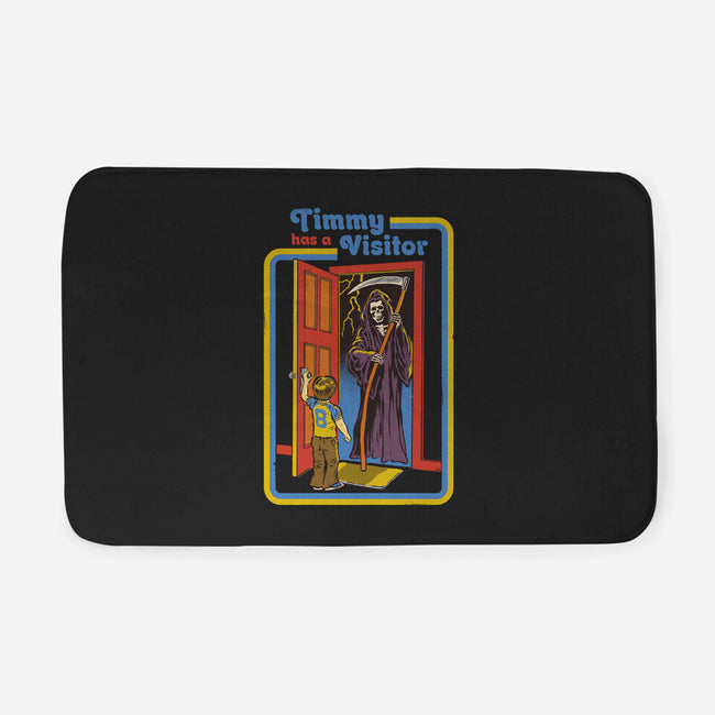 Timmy Has A Visitor-none memory foam bath mat-Steven Rhodes