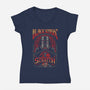Tis But A Scratch Ale-womens v-neck tee-sixamcrisis