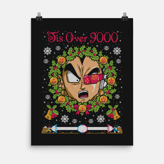 Tis Over 9000-none matte poster-CoD Designs