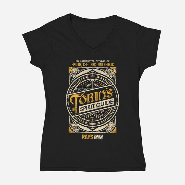 Tobin's Spirit Guide-womens v-neck tee-CoryFreeman