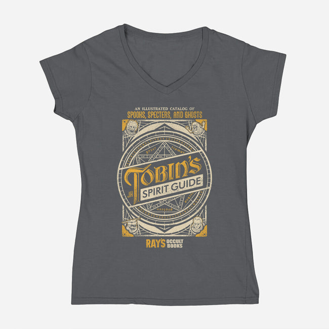 Tobin's Spirit Guide-womens v-neck tee-CoryFreeman