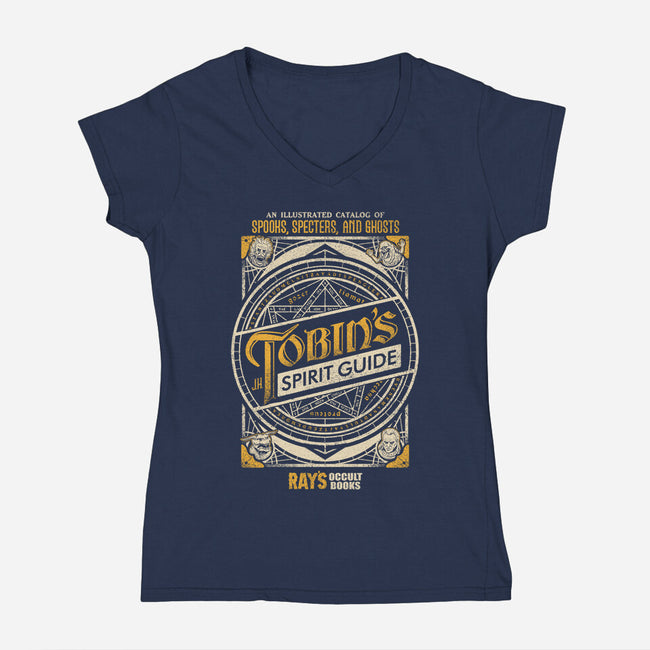 Tobin's Spirit Guide-womens v-neck tee-CoryFreeman