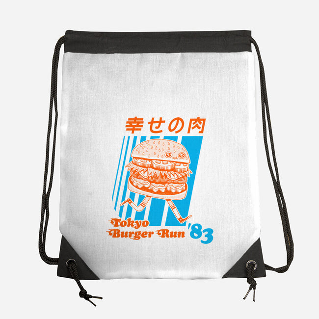 Tokyo Burger Run-none drawstring bag-zackolantern