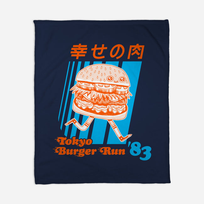 Tokyo Burger Run-none fleece blanket-zackolantern
