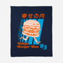 Tokyo Burger Run-none fleece blanket-zackolantern