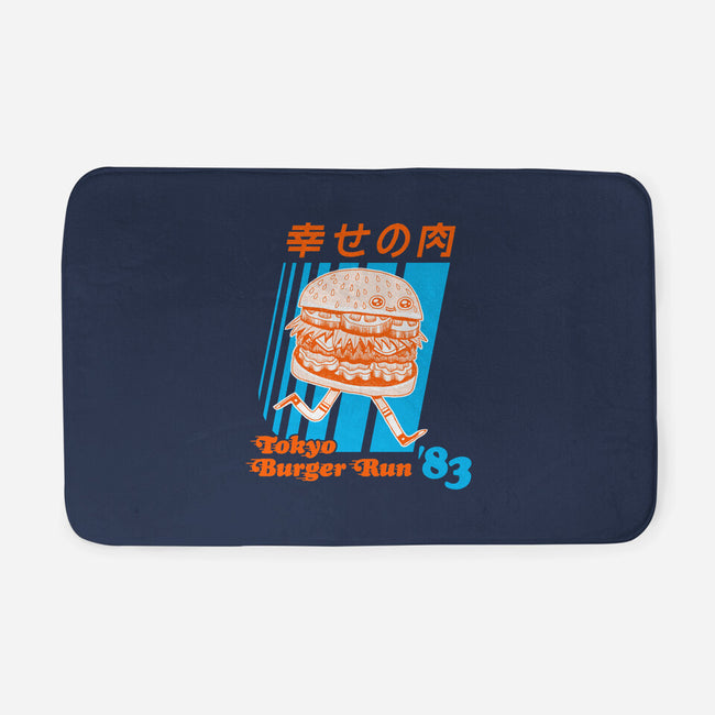 Tokyo Burger Run-none memory foam bath mat-zackolantern