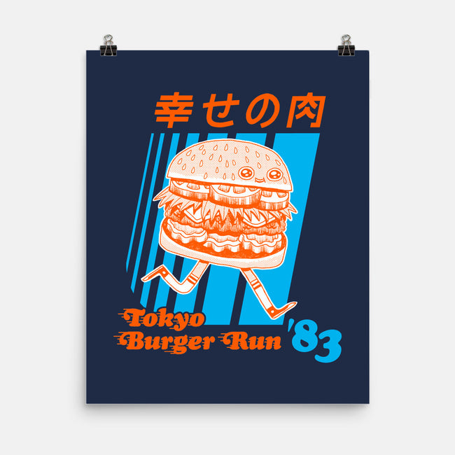 Tokyo Burger Run-none matte poster-zackolantern