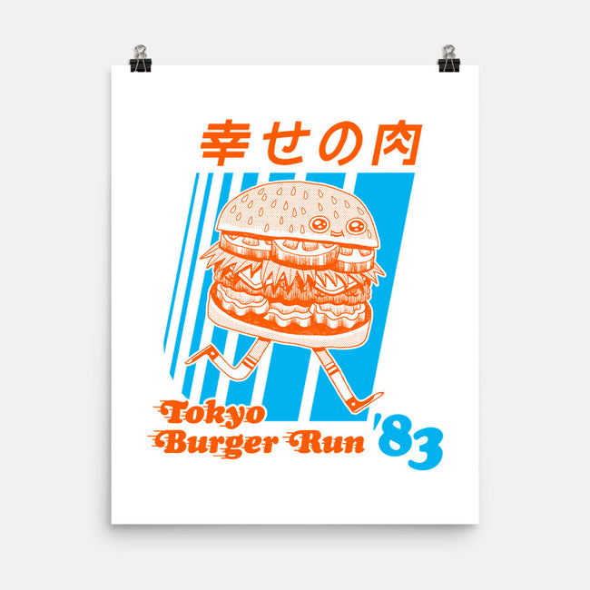 Tokyo Burger Run-none matte poster-zackolantern