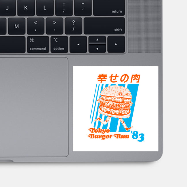 Tokyo Burger Run-none glossy sticker-zackolantern