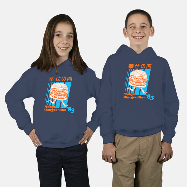 Tokyo Burger Run-youth pullover sweatshirt-zackolantern