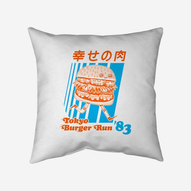 Tokyo Burger Run-none removable cover w insert throw pillow-zackolantern