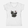 Tokyo Ink-womens v-neck tee-Dracortis